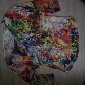 Peck & Peck Multicolor Abstract Top